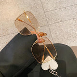 Daiiibabyyy  New Style Sun glasses for Women Square Shape Alloy Frame Men Glasses Driving Hiking Male Female Sunglass