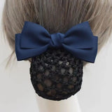 Daiiibabyyy  Vintage Ribbon Bowknot Spring Clip Headwear Korean Style Bun Snood Hairpin Hair Accessories Nurse Hair Clip Bank