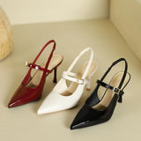 Daiiibabyyy  New Women's Shoes Elegant French High Heeled Sandals for Woman Luxury Banquet Wedding Shoes Designer Shoes Sandalias Mujer