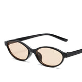 DAIIIBABYYY  -  Retro Oval Frame Sunglasses Fashion Personalized Trendy Small Frame Sunglasses Punk Cat Eyes Sunshade Sun Protection Glasses