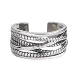 DAIIIBABYYY  -  Retro Fashion Cross Design Thai Silver Men Ring Jewelry Promotion Gift Cheap Drop Shipping Never Fade
