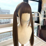 Daiiibabyyy  Cute Lolita Girl Long Medium Length Wig Full Head Cover Style JK Universal Wig 80cm Head Cover Elegant Hair Extension