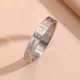 DAIIIBABYYY  -  Eye Of Ra Ankh Cross Ring Women Men Stainless Steel Egypt Wedjat Eye Protction Finger Rings Couple Jewelry Christmas Gift