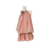 DAIIIBABYYY  -  Summer Gentle Hanging Neck Dress Women's Short Skirt Sleeveless A-line Skirt