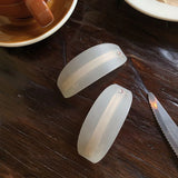 Daiiibabyyy  9CM Ponytail Spring Hair Barrette Frosted Semi Transparent Acetate Hair Clip Rhinestone Inlaid Hair Accessories