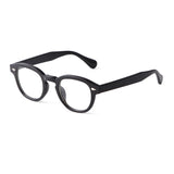 Daiiibabyyy  Vintage Fashion Shell Round Sunglasses Women Men Brand Design Retro Rivet Yellow Blue Lens Square Sun Glasses Female UV400