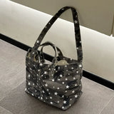 Daiiibabyyy  Camouflage Star Shoulder Bag Large Capacity Sac Femme Canvas Tote Bolso Original Bags for Woman Spacious Durable Bolsos Mujer