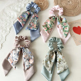 Daiiibabyyy  Double Layered Butterfly Hairband Fresh And Light Floral Fabric Big Hairband High Ponytail Hair Accessories For Girls Women