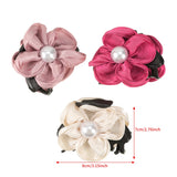 DAIIIBABYYY  -  Fabric Rose Flower Hair Claw Clips for Women Girls Hair Clip Barrette Plastic Hair Clamps Headwear Hair Accessories