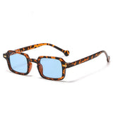 Daiiibabyyy  New Small Rectangle Sunglasses for Women's Trendy Retro Sun Glasses for Men's Cool Essential UV Protective Eyeglasses