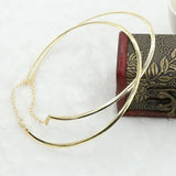 Daiiibabyyy Real Stainless Steel Thickness Wire Necklace Bar Collar Choker Jewelry Necklace Gifts for DIY Jewelry Finding Statement Necklace