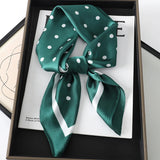 DAIIIBABYYY  -  New Spring Square Neck Scarf Women Bandana Hair Band Design Print Dot Female Foulard Headband Shawl Wrap Neckerchief