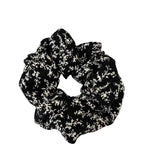 DAIIIBABYYY  -  Wholesale French Retro Black And White Floral Elastic Scrunchie Simple Fashion Fabrics Hair Rope Hair Accessories