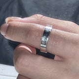 Daiiibabyyy  1/2pcs Love U Letter Handprint Ring for Men Women Niche Design High-end and Versatile Personalized Simple Couple Pairing Ring