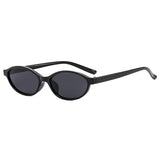 DAIIIBABYYY  -  Retro Oval Frame Sunglasses Fashion Personalized Trendy Small Frame Sunglasses Punk Cat Eyes Sunshade Sun Protection Glasses