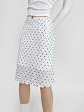 DAIIIBABYYY  -  Summer New Polka Dot Butterfly Knot Color Block A- Line Midi Skirt Fish Tail Short Skirt Women's Hot Girl Half-length Skirt