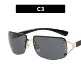 DAIIIBABYYY  -  New Frameless Decorative Diamond Sunglasses Women's Design Brand Luxury Sun Glasses Outdoor Leisure Eyewear UV400 Gafas De Sol