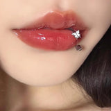 DAIIIBABYYY  -  1PC Cute Butterfly Lip Ring Stainless Steel Lip Piercing Vertical Labret  Spike Body Piercing Jewelry  16G Snake Bites