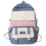 Daiiibabyyy  Fashion Nylon Backpack Large Capacity Korean Color School Bag Multifunction Breathable Book Bag Teenage
