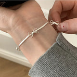 DAIIIBABYYY  -  2 Pieces Punk Snake Bone Chain Bow Necklace for Women Elegant Fashion Jewellery Holiday Party Exquisite Accessories