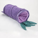 DAIIIBABYYY  -   Cats Tunnel Bed Pet Tunnel Collapsible Vegetable Shaped Kitten Games Toys Nest Soft Corduroy Puss Sleeping Supplies