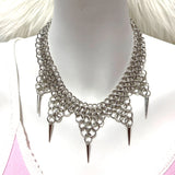 Daiiibabyyy  Punk Jewelry Stitching Chain Rivet Pendant Necklace for Women Korean Fashion Grunge Rock Necklace Empty Accessories Goth