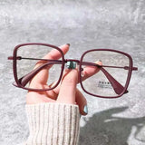 DAIIIBABYYY  -  Square Blue Light Blocking Glasses Man and Women Pink Wine Black Square Frame Eyeglasses Fashion Vision Spectacles Oculos