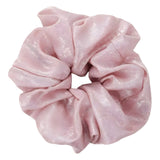 DAIIIBABYYY  -  Elegant Shiny Bright Silk Scrunchies Pink White Oversized Hair Ties Rope Lazy Low Ponytail Holder Women Student Girls Hair Bands