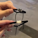 DAIIIBABYYY  -  Natural Moonstone Obsidian Bracelets Minimalist Fidget Bracelet Handmade Cute Black White Cat Bracelet Jewelry Party Accessories