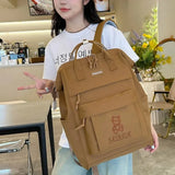 Daiiibabyyy  Fashion Handbag Travel Backpack Ins Style Large Capacity School Bag Adjustable Maternity Bag Adult