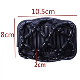 Daiiibabyyy  Shiny Rhinestone Beaded Hair Claws Magic Tuck Comb Updo Elastic Headwear Bun Ponytail Holder Beads Hair Combs Hair Styling Tools
