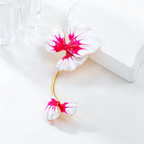 DAIIIBABYYY  -  New Colorful Enamel Drop Glaze Flower Necklace For Women Lace-up Necklace Personality Romantic Jewelry