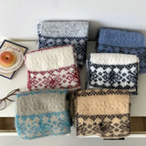 Daiiibabyyy  Jacquard Knitted Scarves For Women&Men Scarf Shawl Winter Warm Wraps Scarf Female Neck Scarf Shawls Unisex Coldproof ScarvesJ