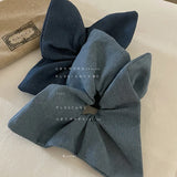 DAIIIBABYYY  -  Large Scrunchie for Hair Hairties Elastic Rubberbands for Girls Bun Hairstyle Scrunchie Denim Headwear Hair Accessories