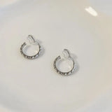 Daiiibabyyy  -  New Vintage Cool Boys Girls Hoop Earrings Simple Personality No Piercing Ear Clip Exquisite Exaggerated Clip Earrings