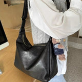 Daiiibabyyy Maillard Retro Crossbody Bag Women's 2023 New Trendy Korean Tote Bag Versatile Large Capacity Shoulder Bag aesthetic freshing