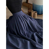 Daiiibabyyy  Unique and beautiful dark blue high-waisted pleated skirt new women's clothing is popular this year in early spring