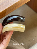 DAIIIBABYYY  -  Acetate HairClip Red Hair Accessories for Girls and Women French Fashion Barrettes for Ponyhair and Updo Hair