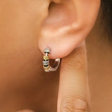 Daiiibabyyy  Thai Silver Creative Design Hoop Earrings for Women Men Metal Chunky Huggies Hiphop Party Jewelry Gifts