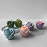Daiiibabyyy Flower Aromatherapy Candle DIY Silicone Mold Rose Handmade Aromatherapy Soap Gypsum Mold Candle Making Tools