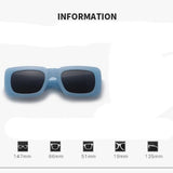 DAIIIBABYYY   -  New Vintage Big Frame Sunglasses Summer Fashion Rectangle Sun Glasses Uv400 Square Sun Glasses Sunscreen Eyewear