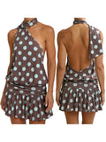 Daiiibabyyy  Women s Floral Print Spaghetti Strap Summer Dress V-Neck Sleeveless Beach Mini Dress Casual Sundress for Vacation