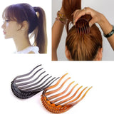 Daiiibabyyy  Fashion Women Hair Styling Clip Fluffy Plastic Stick Bun Maker Braid Tool Ponytail Holder Hairpins Hair Accessories New Headwear
