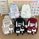 Daiiibabyyy  College Backpack for Junior High School and High School Students, Versatile Large Capacity Backpack, Computer Backpack