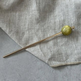 Daiiibabyyy  Modern Chinese Style Round Ball Metal Hairpin Fresh Advanced Sense Headwear Simplicity Alloy Hair Clip Headdress Stick