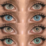 Daiiibabyyy  Graded 1pair Color Contact Lenses Mixblood Softlens 12months