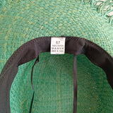 Daiiibabyyy  Summer straw hat 100% paper green ladies summer beach sun protection flat top straw hat шляпа женская летняя