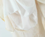 Daiiibabyyy  Sexy Wood ears V neck Light Yellow Floral Print Ruffles Strap Sling Dress Summer Woman Ruffles Hem Midi Dresses Robe Vestidos