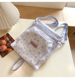 Daiiibabyyy  Women's Fashion Bag Sweet Lace Backpack Women's Small Backpack  Ladies' Backpack Lightweight Travel Backpack Kawaii Smalll Bag