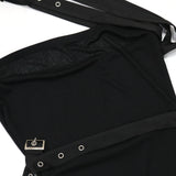 DAIIIBABYYY  -  Sexy Bodycon Dresses for Women One Shoulder Sleeveless Transparent Mini Length Elegant Ladies Evening Night Club Vestidos Mujer